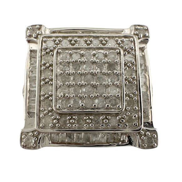 Elegant Princess Cut 1.00 Carat Diamond Ring - Size 7.25 - Picture 1 of 16
